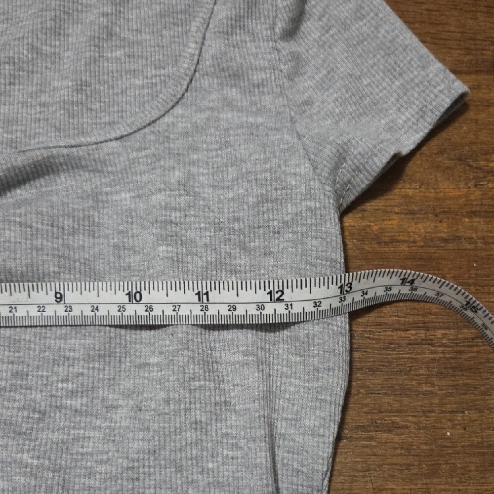 🔵3/$13 SHEIN Scoop Neck Thermal Baby Tee - Picture 4 of 7